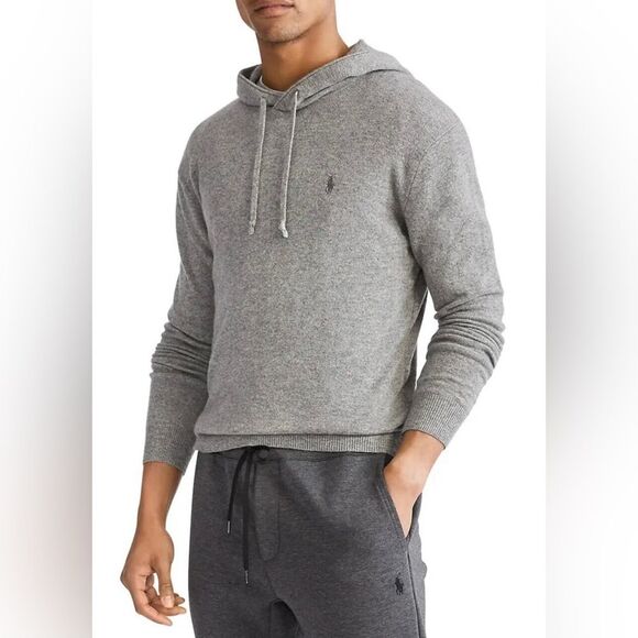 Polo Ralph Lauren- Cashmere Hooded Sweater - Size L